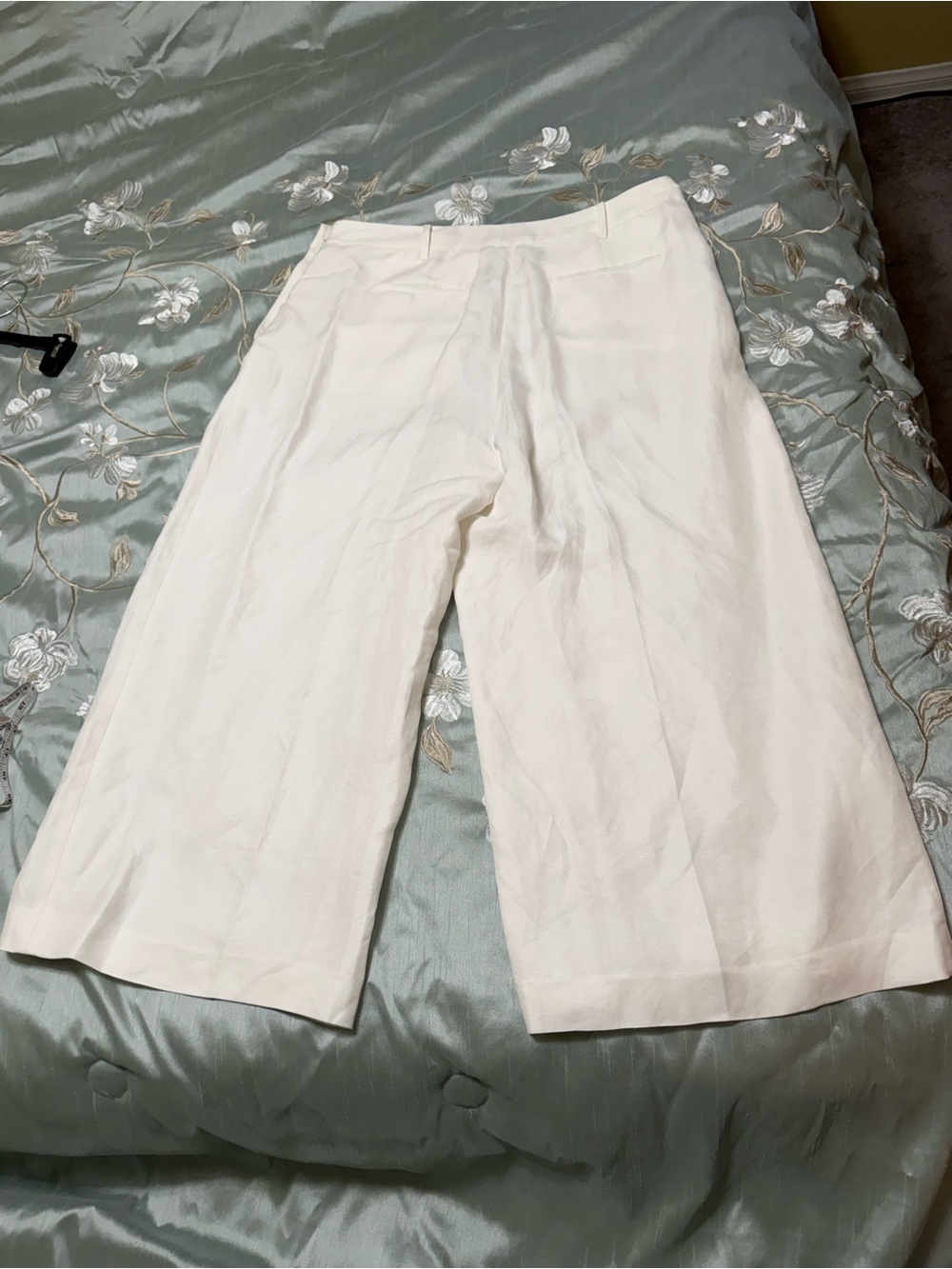 Ralph Lauren white High-Rise Wide-Leg Linen Pants - Picture 8 of 10
